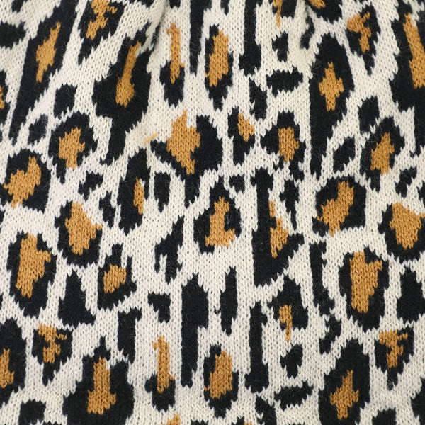 Manhattan Portage ( マンハッタンポーテージ ) Leopard Jacquard Knit Watch | 帽子 | ニット帽 | ビーニー | 冬 | オシャレ | レオパード | ニット帽 | 刺繍 | ヒョウ柄 | MP351 | まんはったんぽーてーじ