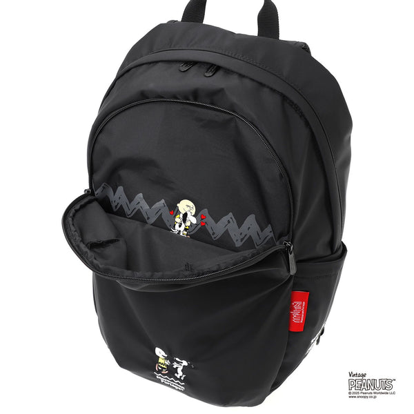 Manhattan Portage ( マンハッタンポーテージ ) TRAILBLAZER BACKPACK JR FLIGHT NYLON BACKING PEANUTS 25 | リュックサック | デイパック | コラボ | スヌーピー | チャーリー・ブラウン | 通勤 | 通学 | ブラック | シンプル | MP2292JRPNS25 | まんはったんぽーてーじ