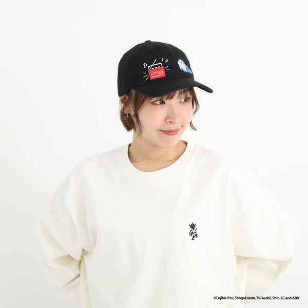 Manhattan Portage ( マンハッタンポーテージ ) Cotton Twill 6P Cap DORAEMON | ドラえもん | キャップ | ブラック | 帽子 | MP332 | オシャレ | 日よけ | サイズ調整 | まんはったんぽーてーじ