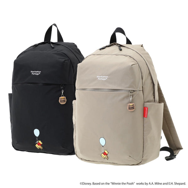 Manhattan Portage ( マンハッタンポーテージ ) QUEENSBORO BP NYLON TUSSAH QUILL 25 / POOH | プーさん | リュック | リュックサック | バックパック | デイパック | 通勤 | 通学 | 旅行 | 13インチ | 軽量 | A4サイズ | MP2286BPTSPH25 | まんはったんぽーてーじ