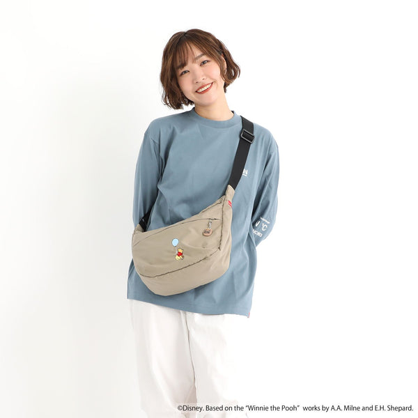 Manhattan Portage ( マンハッタンポーテージ ) DUET SHOULDER BAG NYLON TUSSAH QUILL 25 / POOH | プーさん | バッグ | ショルダーバッグ | 小型バッグ | 軽量 | 軽い | レジャー | アウトドア | お出かけ | MP2409TSPH25 | まんはったんぽーてーじ