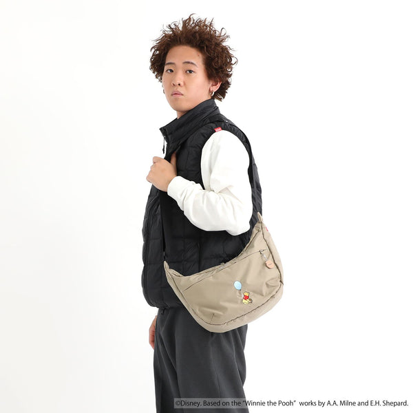 Manhattan Portage ( マンハッタンポーテージ ) DUET SHOULDER BAG NYLON TUSSAH QUILL 25 / POOH | プーさん | バッグ | ショルダーバッグ | 小型バッグ | 軽量 | 軽い | レジャー | アウトドア | お出かけ | MP2409TSPH25 | まんはったんぽーてーじ