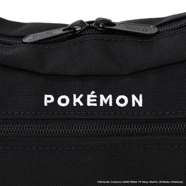 Manhattan Portage ( マンハッタンポーテージ ) DUET SHOULDER BAG Pokémon 25 | ポケモン | バッグ | カバン | かばん | ショルダーバッグ | ブラック | シンプル | MP2409PKMN25 | チャーム | 刺繍 | まんはったんぽーてーじ