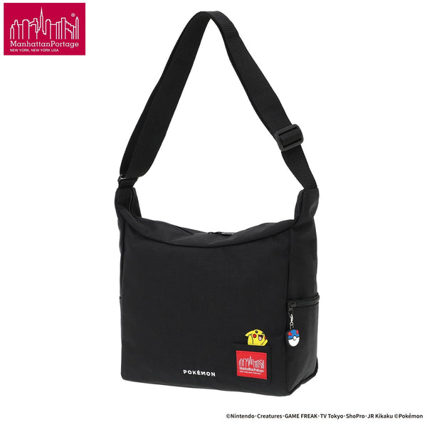 Manhattan Portage ( マンハッタンポーテージ ) BED-STUY SHOULDER BAG Pokémon 25 | ショルダーバッグ | バッグ | カバン | チャーム | 刺繍 | ポケモン | ブラック | 収納 | MP6041PKMN25 | まんはったんぽーてーじ