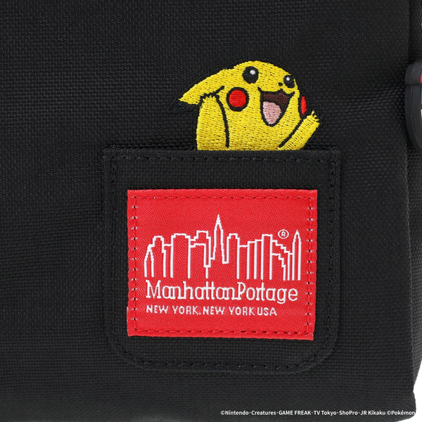 Manhattan Portage ( マンハッタンポーテージ ) BED-STUY SHOULDER BAG Pokémon 25 | ショルダーバッグ | バッグ | カバン | チャーム | 刺繍 | ポケモン | ブラック | 収納 | MP6041PKMN25 | まんはったんぽーてーじ