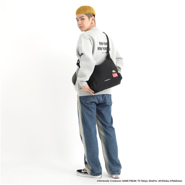 Manhattan Portage ( マンハッタンポーテージ ) BED-STUY SHOULDER BAG Pokémon 25 | ショルダーバッグ | バッグ | カバン | チャーム | 刺繍 | ポケモン | ブラック | 収納 | MP6041PKMN25 | まんはったんぽーてーじ