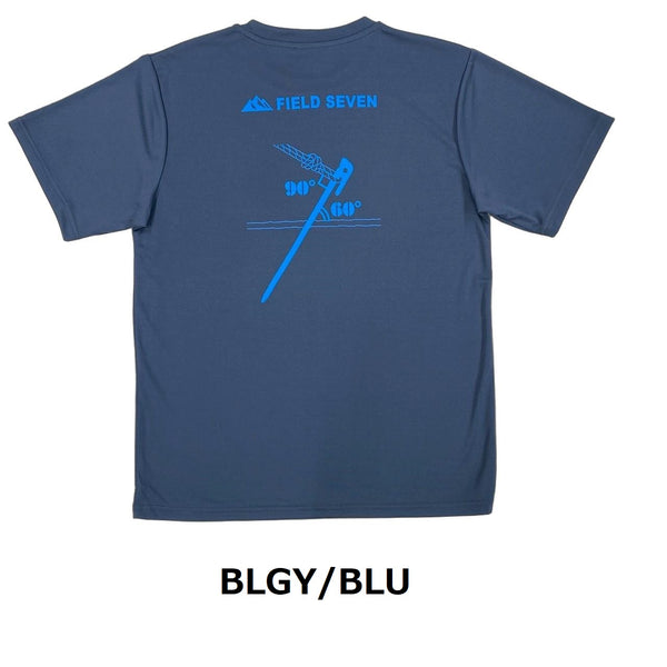 FIELD SEVEN ( フィールドセブン ) ぺぐTシャツ | 半袖 | Tシャツ | シンプル | バックプリント | 吸水速乾 | ドライ | 夏服 | 動きやすい | UVケア | アウトドア | キャンプ | レジャー