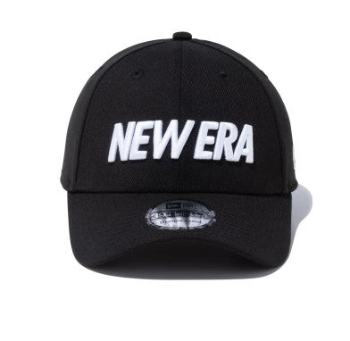 NEW ERA ( ニューエラ ) 39THIRTY ワードマークロゴ ブラック × ホワイト  13552124