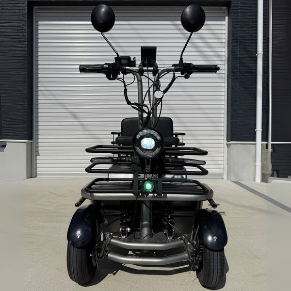 ELEMOs ( エレモーズ ) エレカーゴ 特定小型四輪 電動モビリティ 電動カーゴ 免許不要 16歳以上 公道走行可能 電動四輪車 電動カート シニア 買い物 農作業 配送 荷物運搬 大容量カゴ