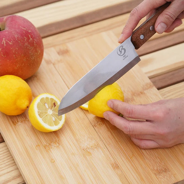 belmont ( ベルモント ) BM-404 野三徳 | 包丁 | ナイフ | キッチン | シンプル | 切れ味抜群 | 軽量 | 軽い | コンパクト | アウトドア | BBQ | キャンプ | シース付 | 天然木 | べるもんと