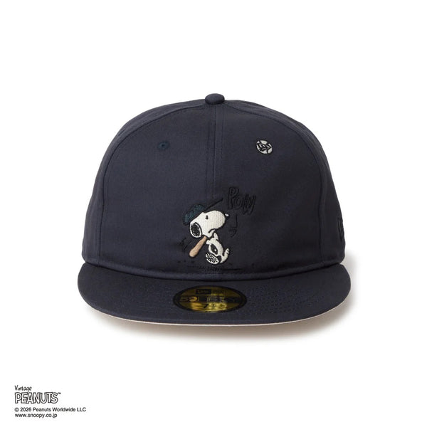 NEW ERA ( ニューエラ ) 59FIFTY ソフトバックラム Soft Buckram Vintage PEANUTS ピーナッツ フェイデッドブラック | 帽子 | キャップ | スヌーピー | 日よけ | 綿 | フラットバイザー | ユニセックス | 14865372 | にゅーえら