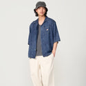 KRIFF MAYER ( クリフメイヤー ) エアーライトデニム開襟半袖シャツ | MENS | 2555108 | シャツ | デニムシャツ | 半袖 | 軽い | 軽量 | 風通しが良い | オシャレ | くりふめいやー | カジュアル