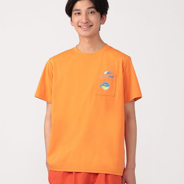 CHUMS ( チャムス ) ドライサンデーモーニングポケットTシャツ | 半袖 | Tシャツ | 半袖Tシャツ | バックプリント | プリントT | アパレル | トップス | オシャレ | お出かけ | アウトドア | キャンプ | UVカット | 遮熱 | ドライ | 夏服 | CH01-2761 | ちゃむす
