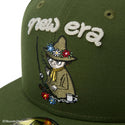 NEW ERA ( ニューエラ ) 59FIFTY Moomin スナフキン チャーム ライフルグリーン キャップ 帽子 ムーミン キャラクター グッズ アクセサリー キーホルダー バッグチャーム コラボ 15154857