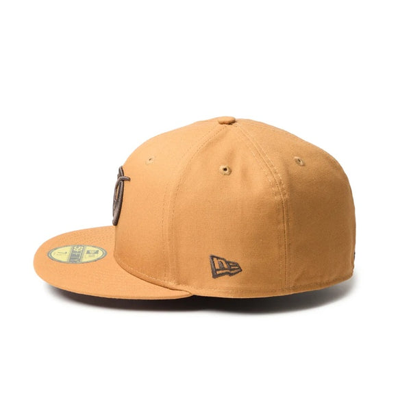 NEW ERA ( ニューエラ ) 59FIFTY MLB Duck Canvas ロサンゼルスドジャース シティーコネクト キャップ ライトブロンズ ドジャース帽子 MLBキャップ ベースボールキャップ メンズ レディース 14745175
