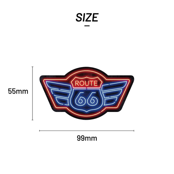 STICKER PACK ( ステッカーパック ) ルート66 ネオンサイン | ステッカー | すてっかー | SPL02008 | すてっかーぱっく | 車 | 貼る | ハードケース | ハードボックス | 収納ボックス | キャリーバッグ