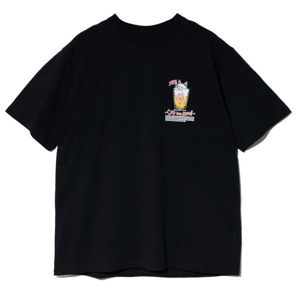 go slow caravan ( ゴースローキャラバン ) RAY綿 猫と麦酒TEE ～ 麦酒風呂2 ～ MENS | メンズ | WOMENS | レディース | シャツ | 半袖 | ウェア | トップス | ドライタッチ | プリントT | Tシャツ | 342611 | カジュアル