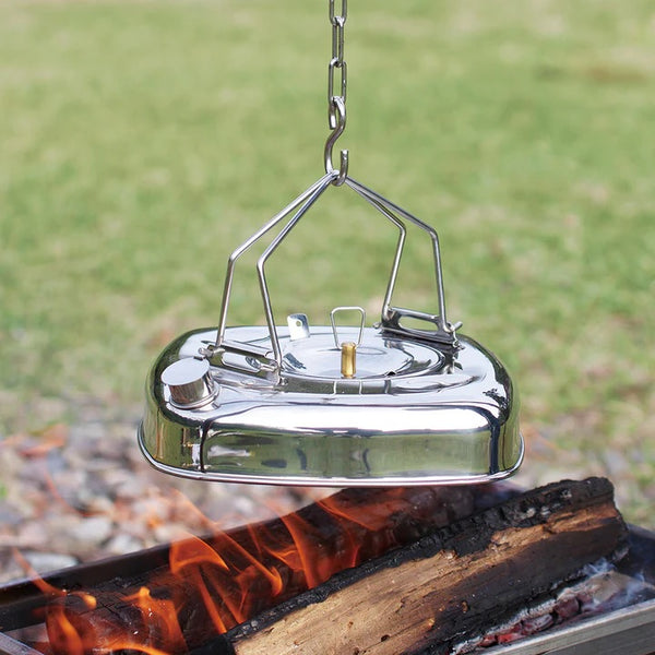 belmont ( ベルモント ) BM-293 ファイヤースクエアケトル1.6L | ケトル | アウトドア | やかん | ヤカン | アウトドア | キャンプ | 湯沸かし | IH対応 | ガス対応 | 直火 | 茶こし付 | ステンレス | べるもんと