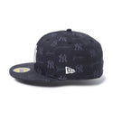 NEW ERA ( ニューエラ ) 59FIFTY MLB Jacquard ニューヨーク・ヤンキース ブラック | 帽子 | キャップ | 日よけ | オシャレ | 可愛い | フラットバイザー | ユニセックス | お出かけ | アウトドア | 14745152 | にゅーえら