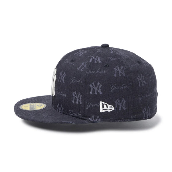 NEW ERA ( ニューエラ ) 59FIFTY MLB Jacquard ニューヨーク・ヤンキース ブラック | 帽子 | キャップ | 日よけ | オシャレ | 可愛い | フラットバイザー | ユニセックス | お出かけ | アウトドア | 14745152 | にゅーえら