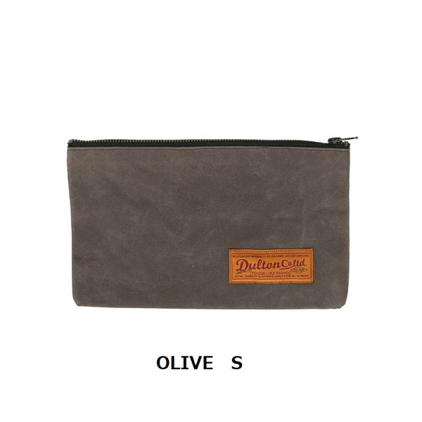 DULTON ( ダルトン ) WAX CANVAS TOOL POUCH ワックス キャンバス ツール ポーチ | Sサイズ | Lサイズ | キャメル | オリーブ | シンプル | コットン100% | ビンテージ感 | T21-0338 | だるとん | 小物入れ | 旅行