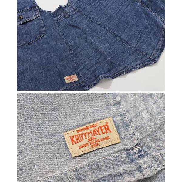 KRIFF MAYER ( クリフメイヤー ) エアーライトデニムベスト | LADYS | W2555117 | レディース | 夏 | オシャレ | 綿100% | 薄い | 軽い | カジュアル | 大人 | 体型カバー | 着回し | くりふめいやー