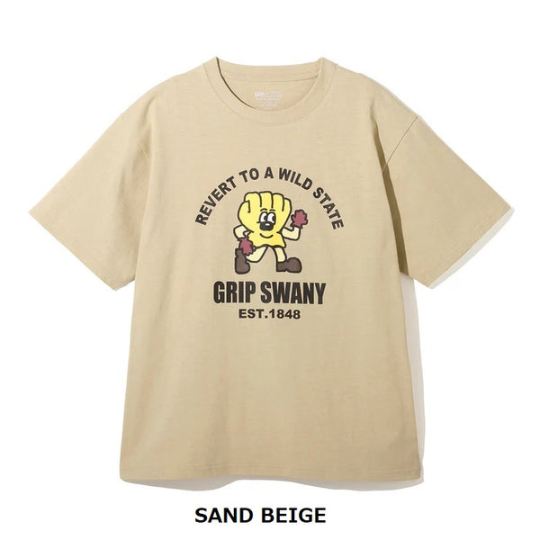 GRIP SWANY ( グリップスワニー ) 【 GSMCT-118 】 SWANY BOY TEE | 半袖 | Tシャツ | 半袖Tシャツ | プリントT | アウトドア | キャンプ | レジャー | お出かけ | ウェア | アパレル | 夏服 | ぐりっぷすわにー