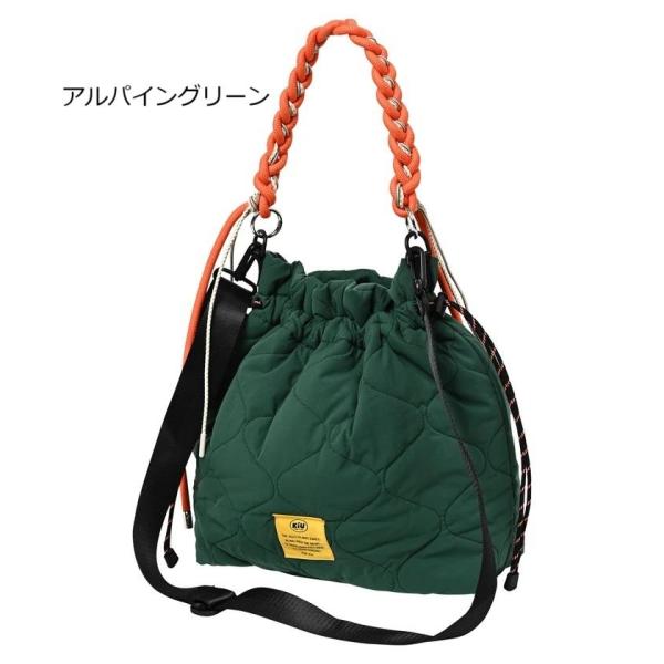 KiU ( キウ ) パデッドパラコードハンドルトート K575 バッグ 鞄 トートバッグ 巾着 レディース メンズ パラコード ハンドル パデッド キルティング 軽量 撥水 雨 アウトドア キャンプ 通勤 通学 サブバッグ トート