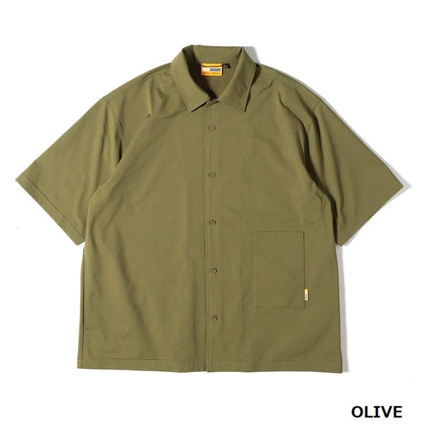 GRIP SWANY ( グリップスワニー ) 【 GSMSH0015 】 GS AIRFLOW SHIRT | シャツ | 半袖シャツ | 襟付き | 速乾性 | 通気性 | アウトドア | レジャー | キャンプ | ポリエステル100% | スマホ入れ | ぐりっぷすわにー