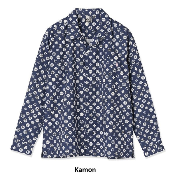 CHUMS ( チャムス ) プリンテッドボックスシャツ 総柄シャツ 半袖シャツ メンズ レディース オーバーサイズ 開襟シャツ ボックスシルエット コットン100％ カジュアル アウトドア キャンプ フェス 旅行 羽織り トップス ブービーバード 柄シャツ ユニセックス 春夏 CH02-1290