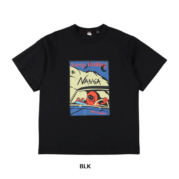 NANGA ( ナンガ ) エコハイブリッド キープローリング Tシャツ | シャツ | Tシャツ | 半袖 | 夏服 | 寝袋モチーフ | キャラクター | お出かけ | レジャー | N2610-1M037Z001059 | なんが | 半袖