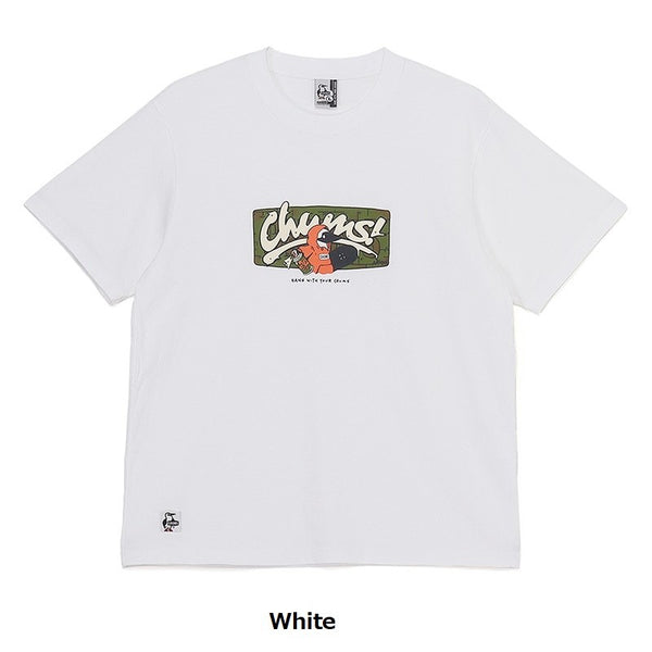 CHUMS ( チャムス ) アンチバグチャムスグラフィティTシャツ | トップス | Tシャツ | 半袖 | シャツ | アウトドア | キャンプ | 夏服 | プリントT | 虫よけ | コットン | レジャー | CH01-2507 | ちゃむす | トップス | ウェア | アパレル