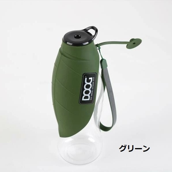DOOG ( ドゥーグ ) 3in1 ドッグウォーターボトル 犬用給水ボトル 犬用マナーボトル 折りたたみ式犬用ボウル 携帯用犬用水筒 シリコン犬用ボトル 市販ペットボトル対応 トイレ処理 給水 お散歩 犬用品