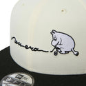 NEW ERA ( ニューエラ ) 9FIFTY Moomin Drawing ムーミン クロームホワイト/ブラック キャップ 帽子 コラボ スナップバック 9FIFTY メンズ レディース ユニセックス 男女兼用 カジュアル おしゃれ 15154790