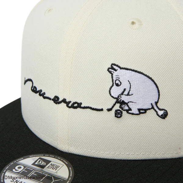 NEW ERA ( ニューエラ ) 9FIFTY Moomin Drawing ムーミン クロームホワイト/ブラック キャップ 帽子 コラボ スナップバック 9FIFTY メンズ レディース ユニセックス 男女兼用 カジュアル おしゃれ 15154790