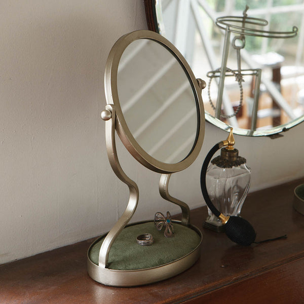 DULTON ( ダルトン ) TABLETOP MIRROR WITH TRAY テーブルトップ ミラー ウィズ トレイ | ミラー | 鏡 | シンプル | 女性 | プレゼント | トレー付 | アクセサリー | だるとん | RNJ-0806