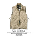 TAION ( タイオン ) ミリタリー ハイネックWジップ ダウンベスト-ソフトシェル | 首まで暖かい | 防寒 | 冬 | ウェア | ベスト | アウトドア | シンプル | レジャー | キャンプ | TAION-002ALSZML-1 | カジュアル | たいおん | ダウン | 軽い | 軽量