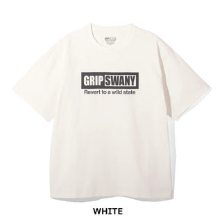 GRIP SWANY ( グリップスワニー ) 【 GSMCT-116 】 BOX LOGO TEE | 半袖 | Tシャツ | 夏服 | シンプル | ロゴ | アウトドア | キャンプ | レジャー | コットン100% | ぐりっぷすわにー