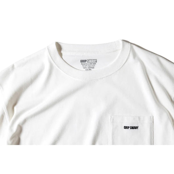 GRIP SWANY ( グリップスワニー ) 【 GSMCT-110T 】 GS BOX LOGO POCKET TEE | Tシャツ | 半袖 | ウェア | トップス | ホワイト | ブラック | シンプル | ユニセックス | ぐりっぷすわにー