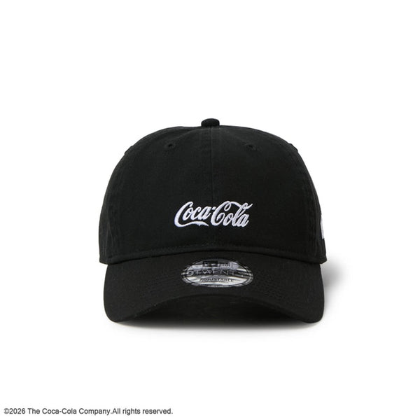 NEW ERA ( ニューエラ ) 9TWENTY Coca-Cola コカ･コーラ ブラック キャップ 帽子 ベースボールキャップ コカコーラ ロゴキャップ メンズ レディース ユニセックス 男女兼用 カジュアル ストリート ブランドキャップ アジャスタブル サイズ調整可能 黒 ブラック 15154853