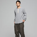 KRIFF MAYER ( クリフメイヤー ) ハニカムワッフルヘンリーロンT メンズ 長袖Tシャツ ロンT ヘンリーネック ワッフル サーマル 無地 カジュアル アメカジ ミリタリー インナー トップス ラウンド裾 リブ袖 ヴィンテージ 秋冬春 アウトドア キャンプ デイリー 2517820