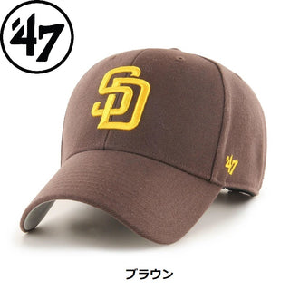 ’47 ( フォーティーセブン ) ’47 エムブイピー サンディエゴ ・ パドレス ブラウン | 帽子 | キャップ | 日よけ | ユニセックス | フリーサイズ | 14751274 | シンプル | オシャレ | 茶色 | アジャスタブルキャップ