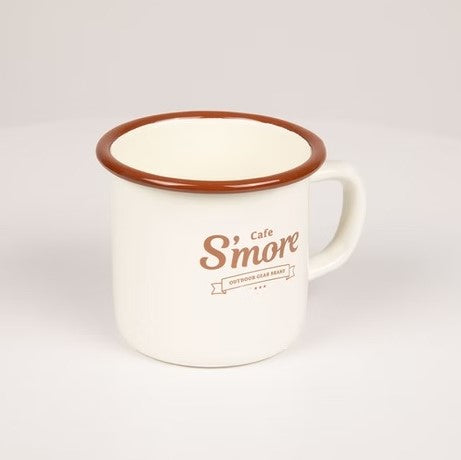 S`more ( スモア ) café s'more mug | マグカップ | マグ | コップ | ホーロー | レトロ | 可愛い | アウトドア | キャンプ | プレゼント | シンプル | ロゴ | 耐久性 | 熱伝導 | すもあ