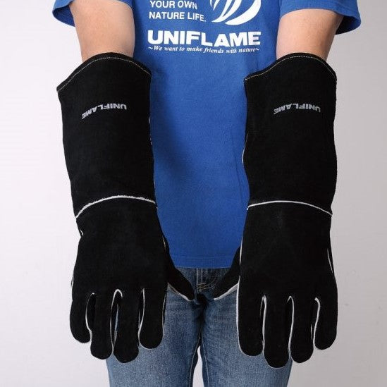 UNIFLAME ( ユニフレーム ) キャンプグローブ ロング ブラック | グローブ | 焚火 | 長め | 耐熱 | ひじ下 | 耐久 | 安全 | 焚き火 | BBQ | アウトドア | キャンプ | キャンプ用品 | アウトドア用品 | 665459 | ゆにふれーむ