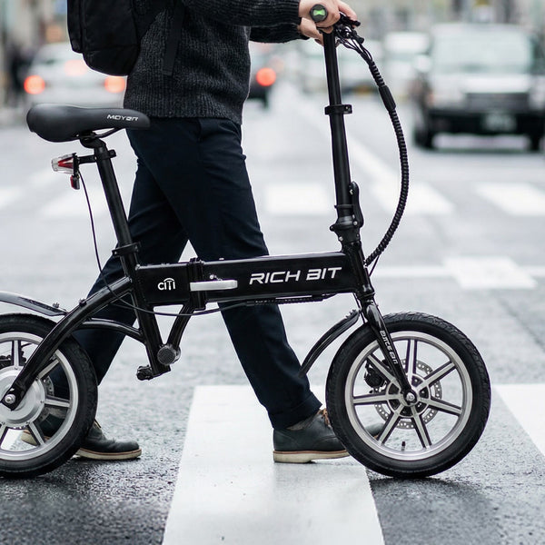 RICHBIT ( リッチビット ) RICHBIT CITY 特定小型原付 特定小型原動機付自転車 電動バイク 電動モビリティ 電動自転車 14インチ 折りたたみ 軽量 コンパクト 免許不要 通勤 通学 街乗り