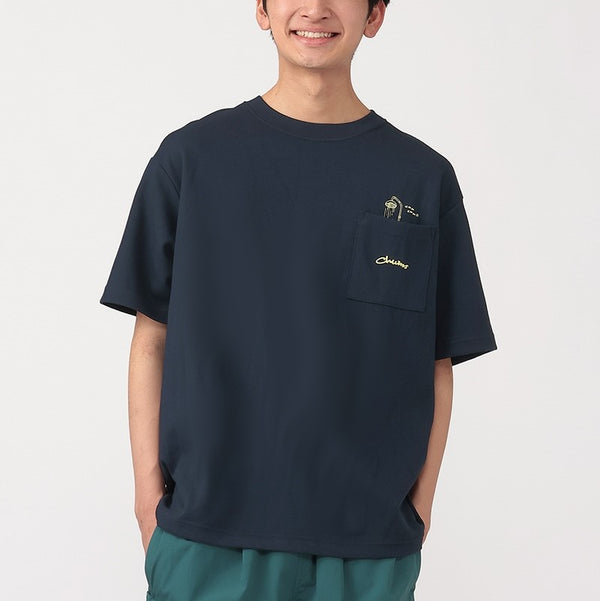 CHUMS ( チャムス ) コットンドライポストランバスポケットTシャツ | 半袖 | Tシャツ | 半袖Tシャツ | オーバーサイズ | リラックス | アウトドア | お出かけ | ゆったり | グラフィックTシャツ | バックプリント | 夏服 | CH01-2758 | ちゃむす