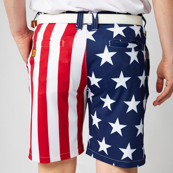 【 SALE 】 LOUDMOUTH ( ラウドマウス ) ストレッチツイル 柄ショートパンツ | ゴルフ | ウェア | 派手 | ハーフパンツ | 半ズボン | メンズ | 765334 | 動きやすい | インパクト | らうどまうす