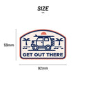 STICKER PACK ( ステッカーパック ) ゲットアウトゼア | ステッカー | すてっかー | すてっかーぱっく | アウトドア | キャンプ | SPL01999 | PVC | 車 | 貼る | キャリーケース | ハードボックス | ハードケース