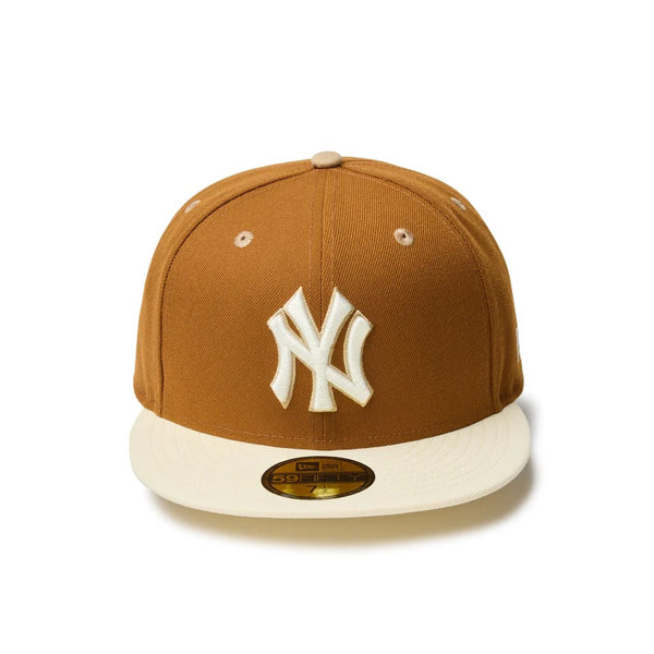 NEW ERA ( ニューエラ ) 59FIFTY Pancakes ニューヨーク・ヤンキース トーステッドピーナッツ ワインコークバイザー | 帽子 | キャップ | 日よけ | オシャレ | 14388834 | ユニセックス | ポリエステル | レジャー | アウトドア | にゅーえら