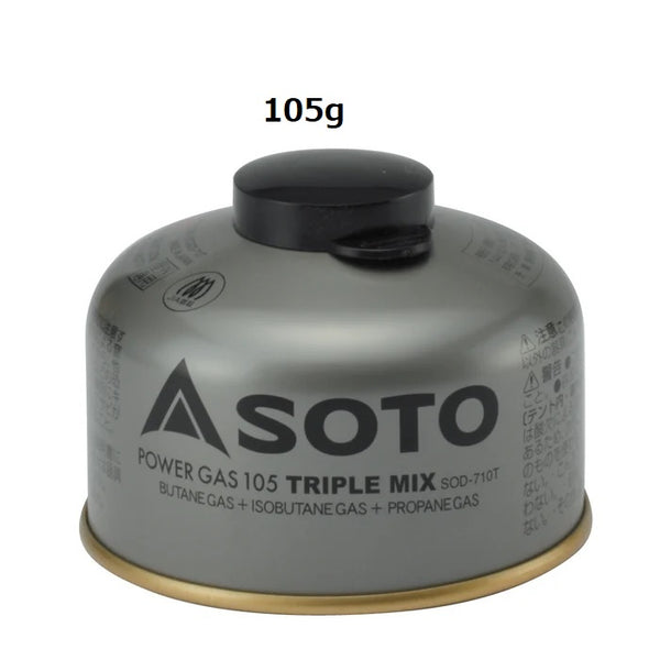 SOTO ( ソト ) パワーガストリプルミックス | OD缶 | アウトドア | キャンプ | 登山 | 料理 | シングルバーナー | SOD-710T | SOD-725T | SOD-750T | カセットガス | ガスボンベ | そと